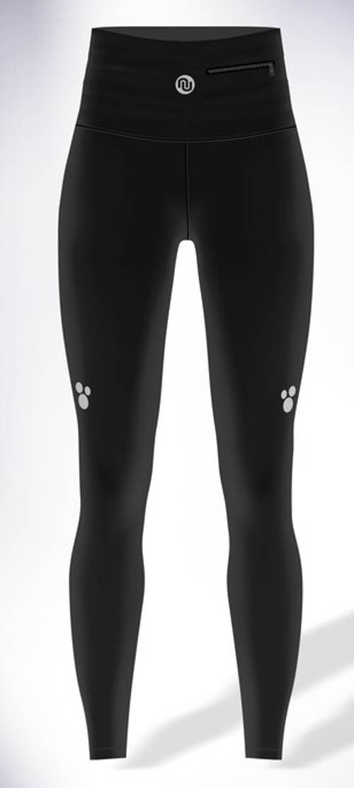 Fekete szigetelt sport leggings