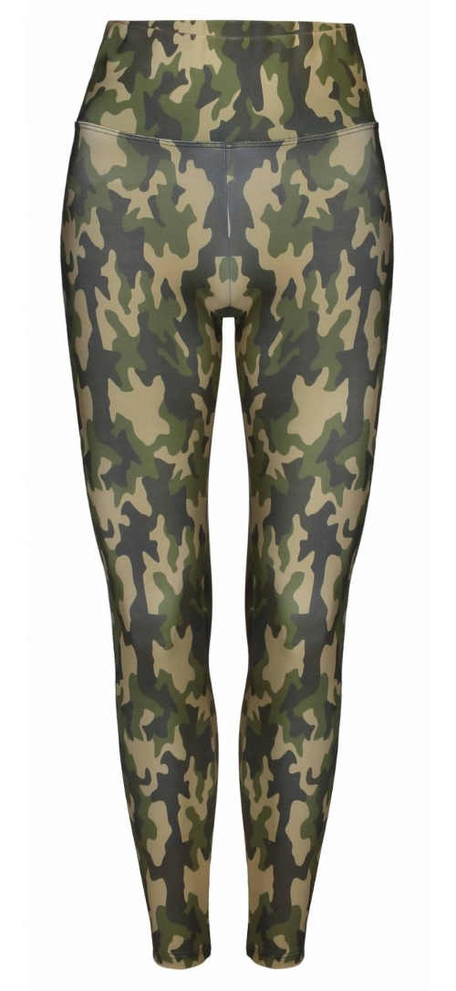Zöld női katonai leggings