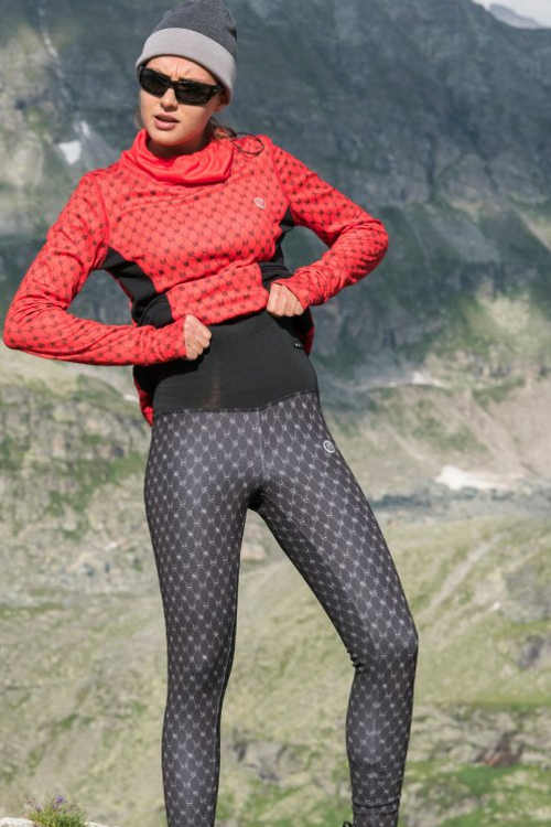 Fekete női leggings korcsolyázáshoz