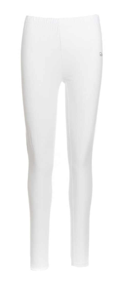 Hosszú fehér pamut leggings nőknek