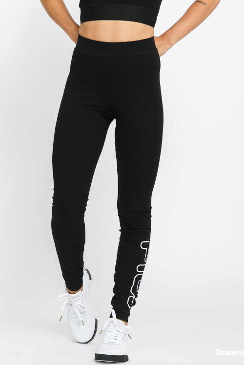 Fekete női hosszú leggings Fila magas derékkal