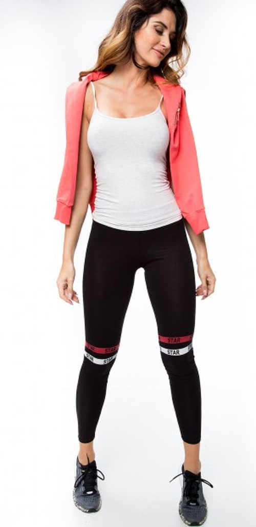 Modern fekete sport leggings