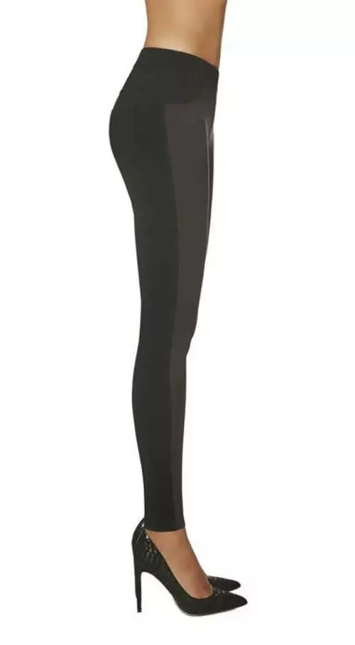 Kiváló minőségű fekete kötött leggings