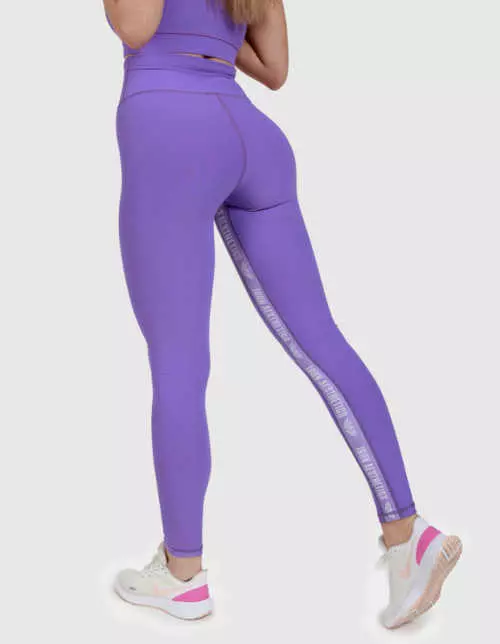 Sportos, lila női leggings