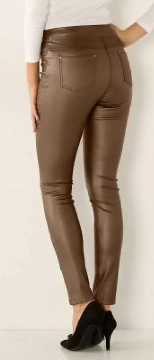 Fényes barna leggings