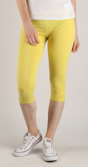 Rövid sárga női leggings