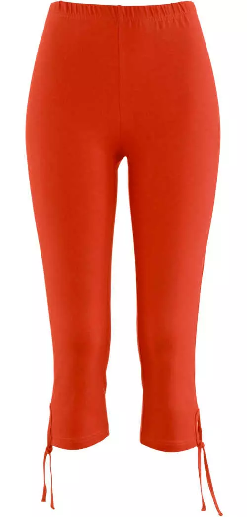 Piros női capri leggings
