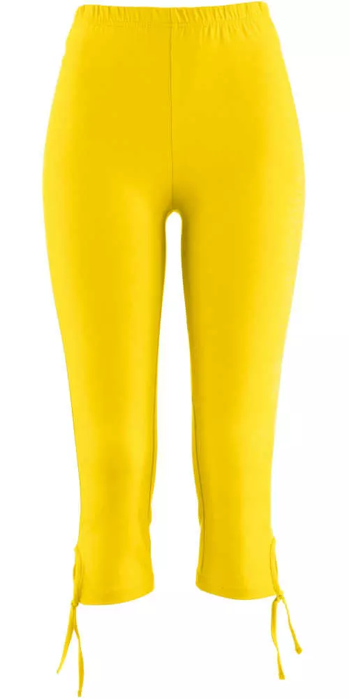 Sárga női capri leggings