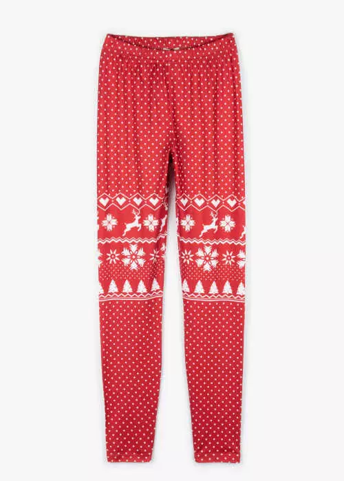 Hosszú kényelmes karácsonyi leggings