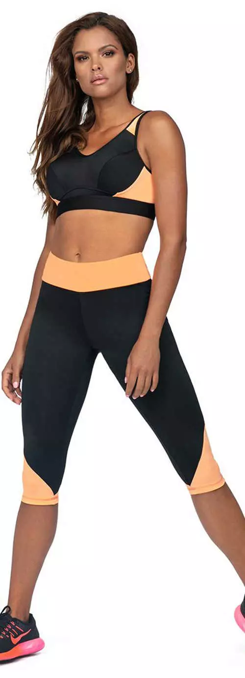 Modern háromnegyedes női leggings futáshoz