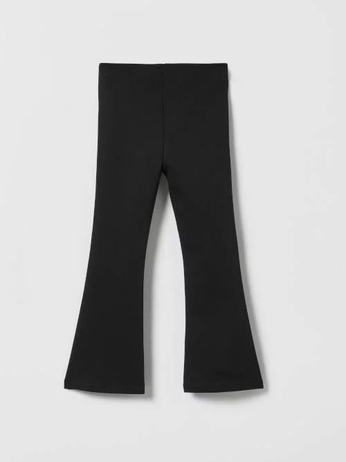 Fekete hosszú harang alakú leggings