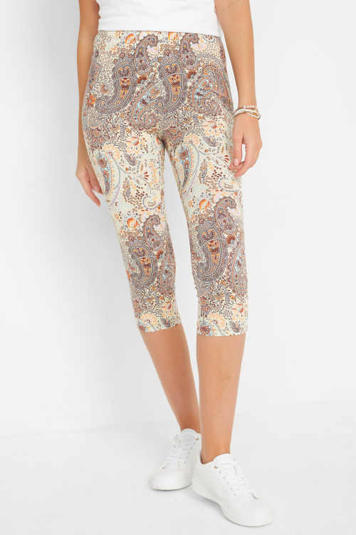 Capri leggings kasmír mintával