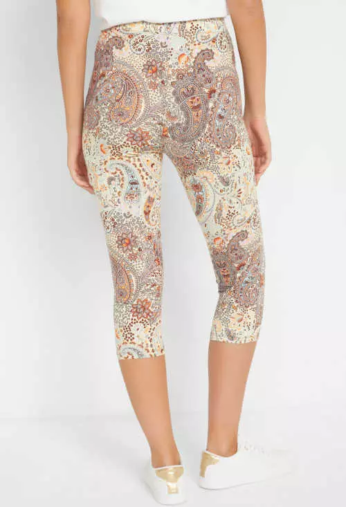 Női mintás capri leggings