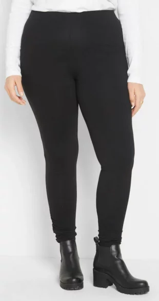 Olcsó fekete pamut női leggings moletteknek